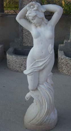 amar-manufatti in cemento-statua Venere con fiore